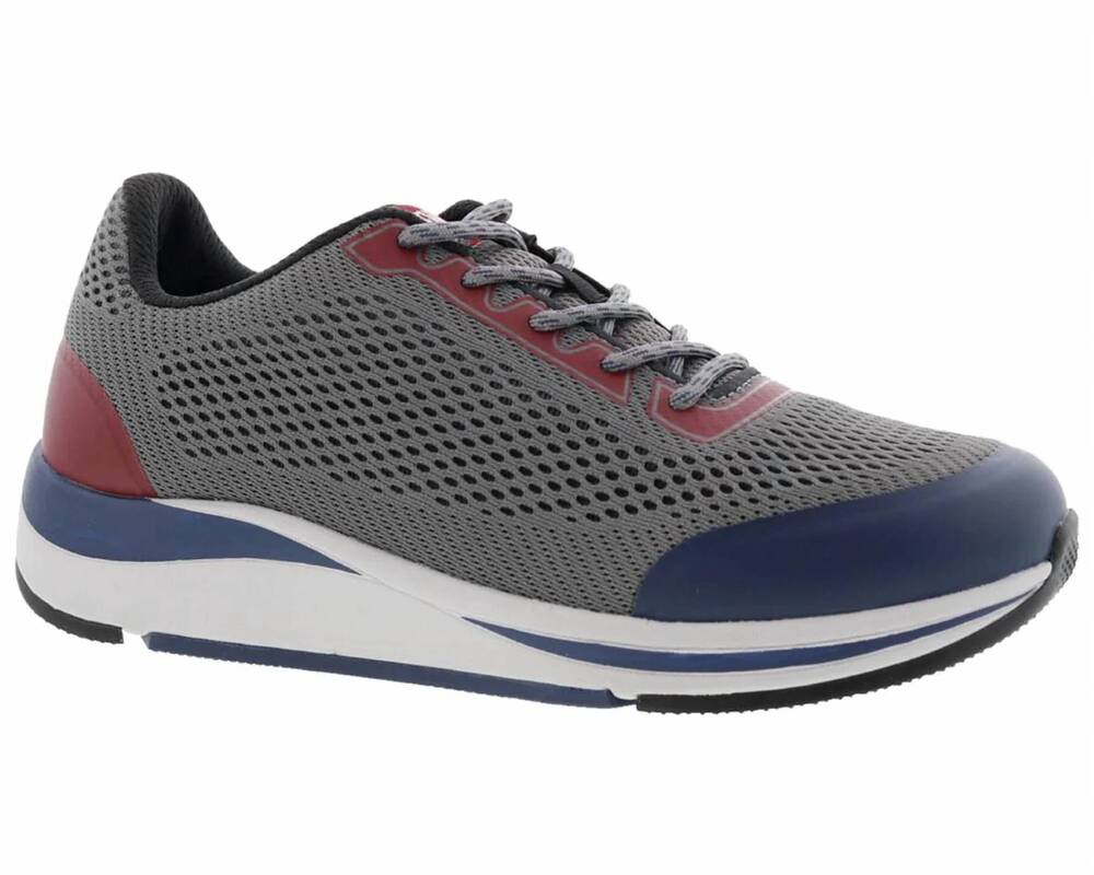 NEW DREW men's champ lace up shoe in grey combo
